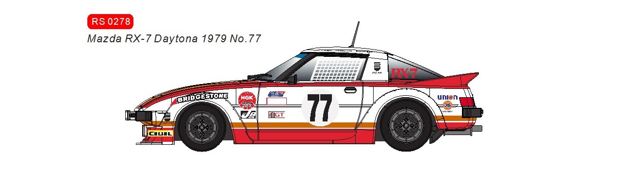 RS0278 Mazda RX-7 Daytona 1979 #77